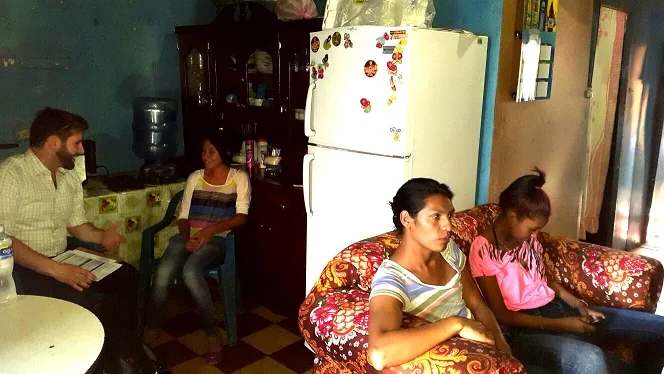 Field research conversation in Central America
